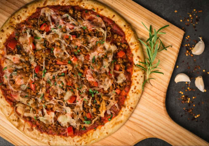 Before the Butcher plant-based pizza